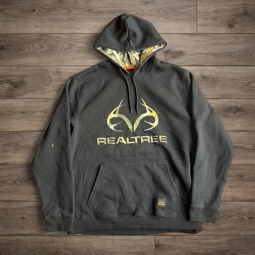 Realtree Camouflage Hoodie with Orange Accents
